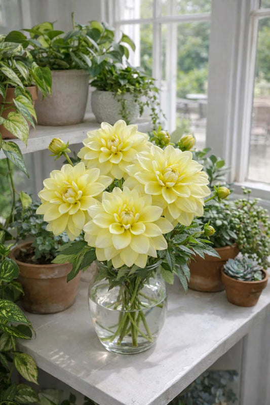 Yellow Perception Dahlia Tuber | Blue Buddha Farm