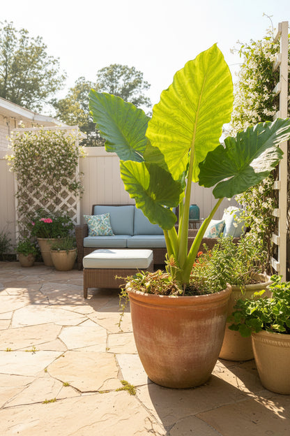 elephant ear plant houseplant grow light Elephant Ear - Alocasia Odora