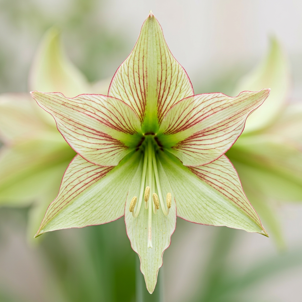 Magic Green close-up with more pointed petals