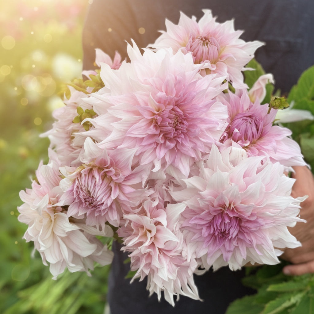 Shiloh Noelle Dinnerplate Dahlia Tuber – Giant 8–10” Pale Lavender Pink Blooms PREORDER Spring 2026