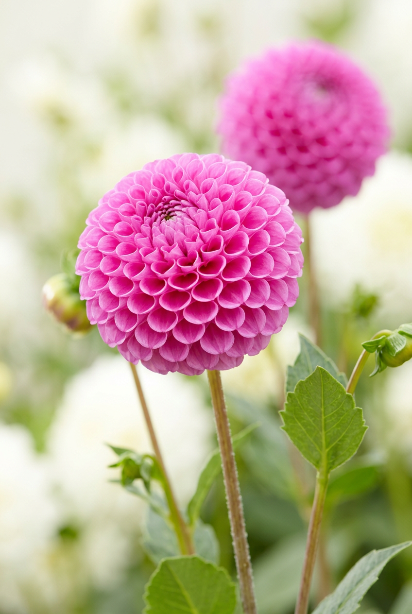 Franz Kafka dahlia hero image in vivid bright pink