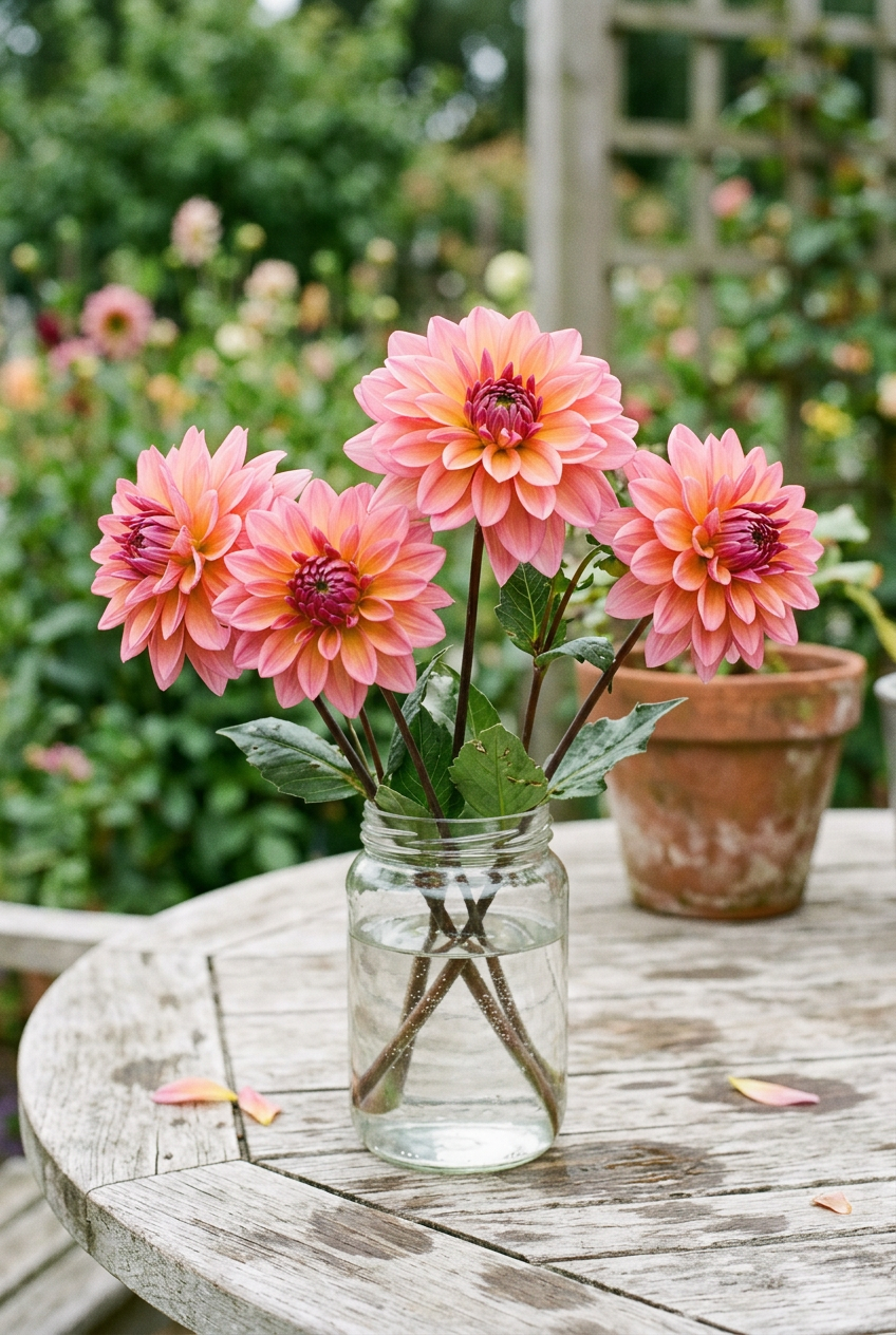 Great Silence stems in a simple jar