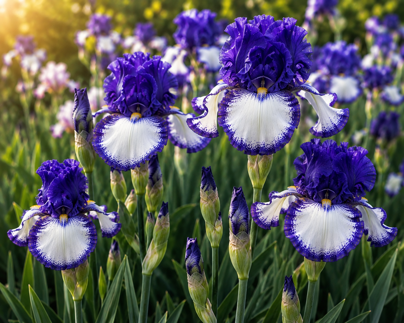 Art Deco Tall Bearded Iris Rhizome | Award of Merit Winner | Blue Buddha Farm
