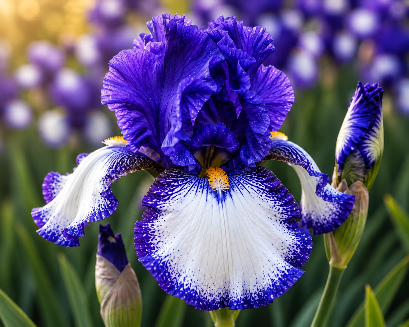 Art Deco Tall Bearded Iris Rhizome | Award of Merit Winner | Blue Buddha Farm