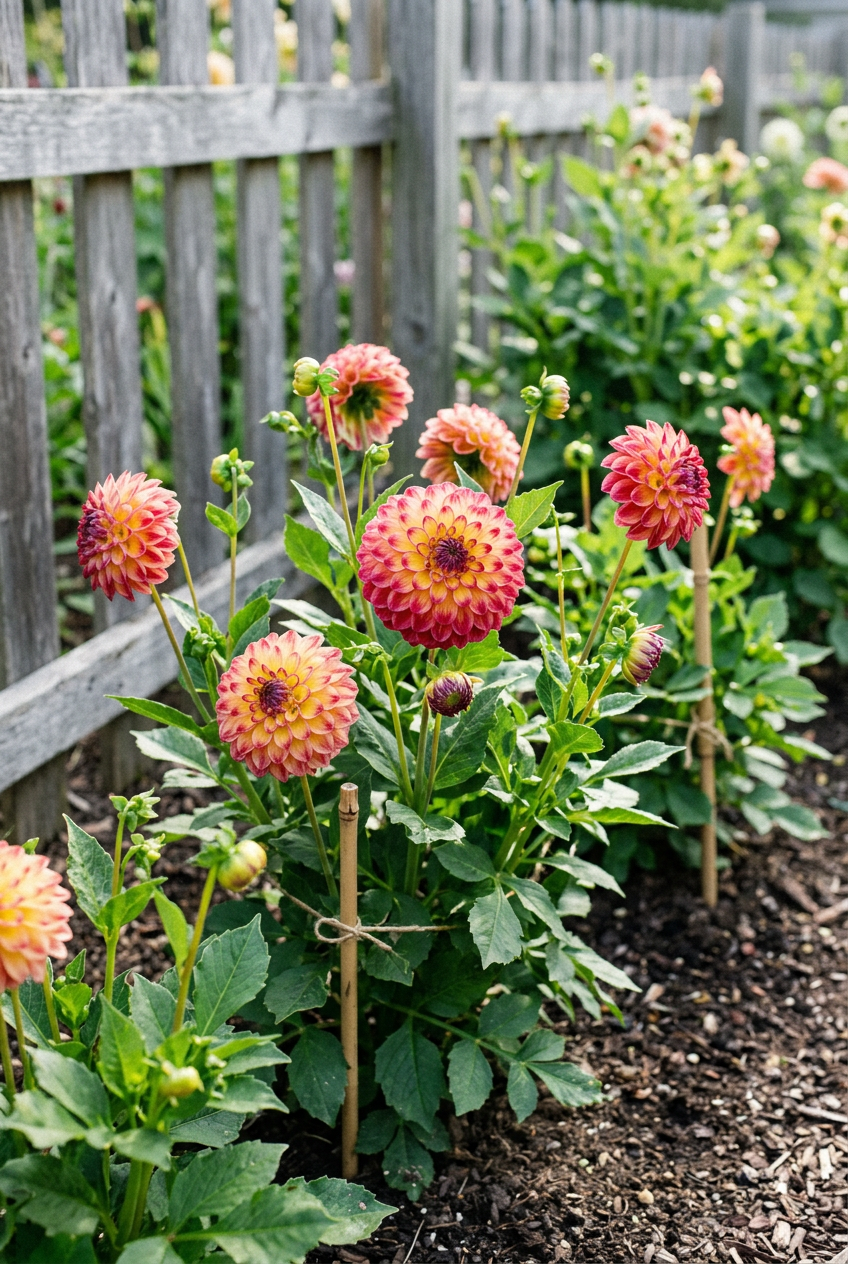 Jowey Arenda in a cutting garden